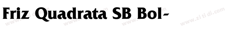 Friz Quadrata SB Bol字体转换